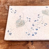 鈴木宏美　絵付け四方皿